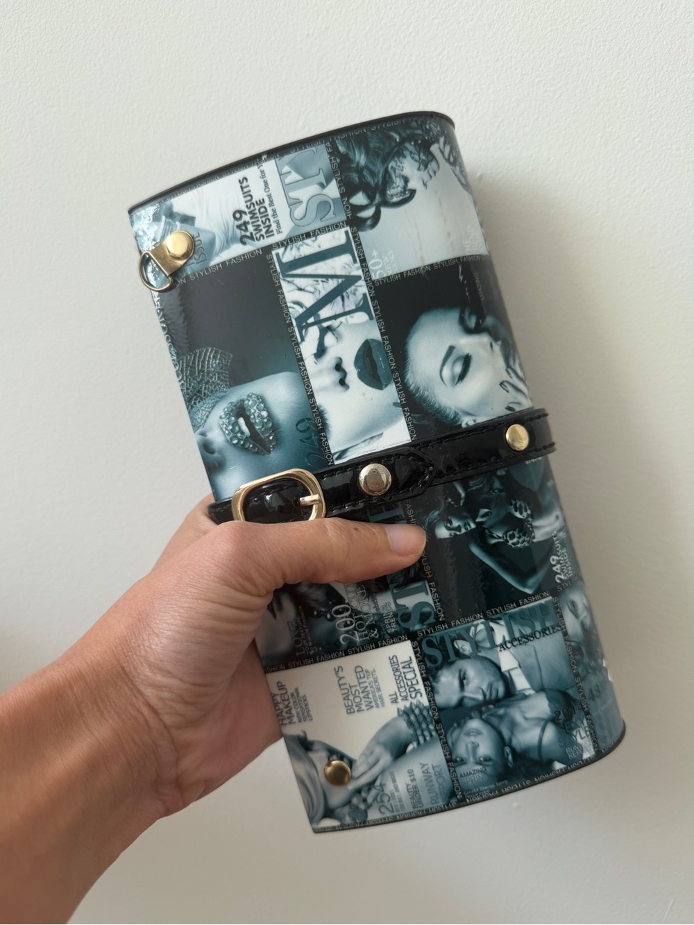 Rare Vintage Editorial Magazine Covers Clutch Whimsigoth Grunge Design Purse